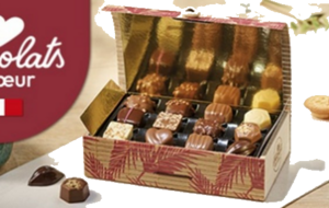 Vente de chocolats de Noël 